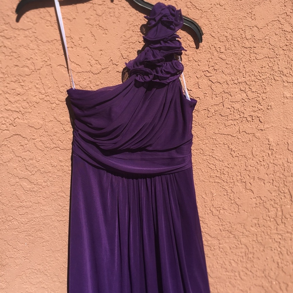 Purple long formal dress